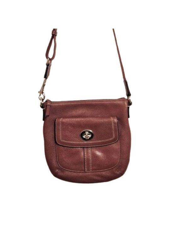 Coach Handbags - Coach Hamilton Pebbled Leather Crossbody Bag Pink Medium